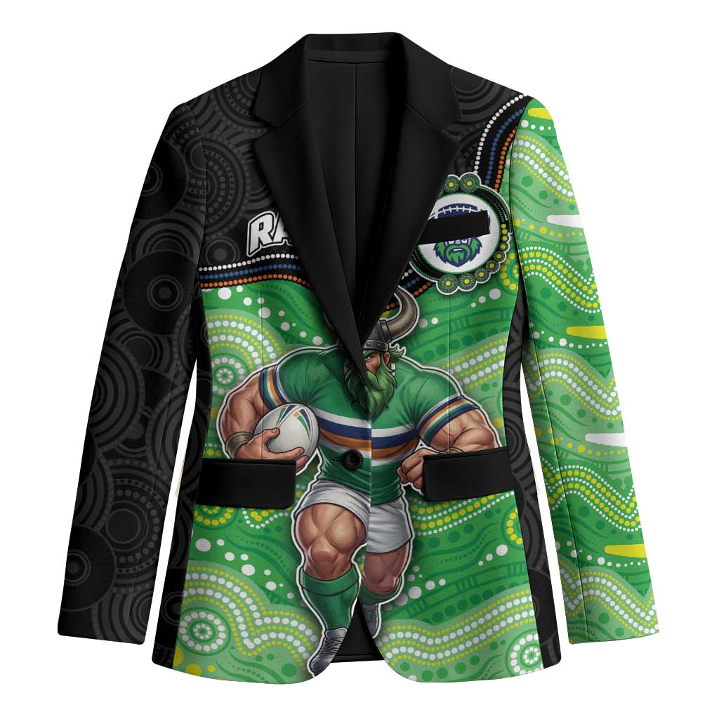 Custom Raiders Blazer Viking Mascot With Aboriginal Indigenous