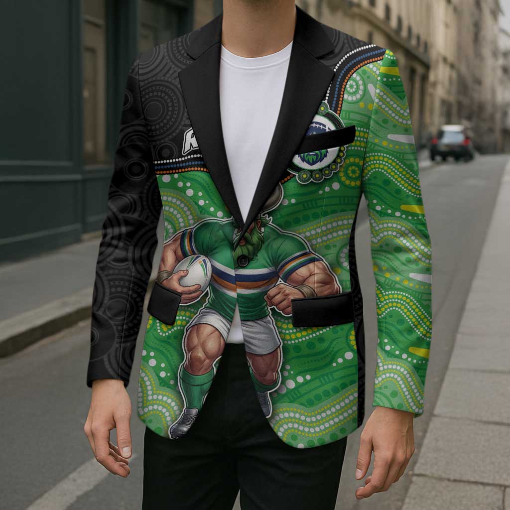 Custom Raiders Blazer Viking Mascot With Aboriginal Indigenous