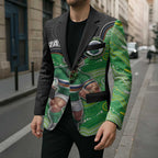 Custom Raiders Blazer Viking Mascot With Aboriginal Indigenous