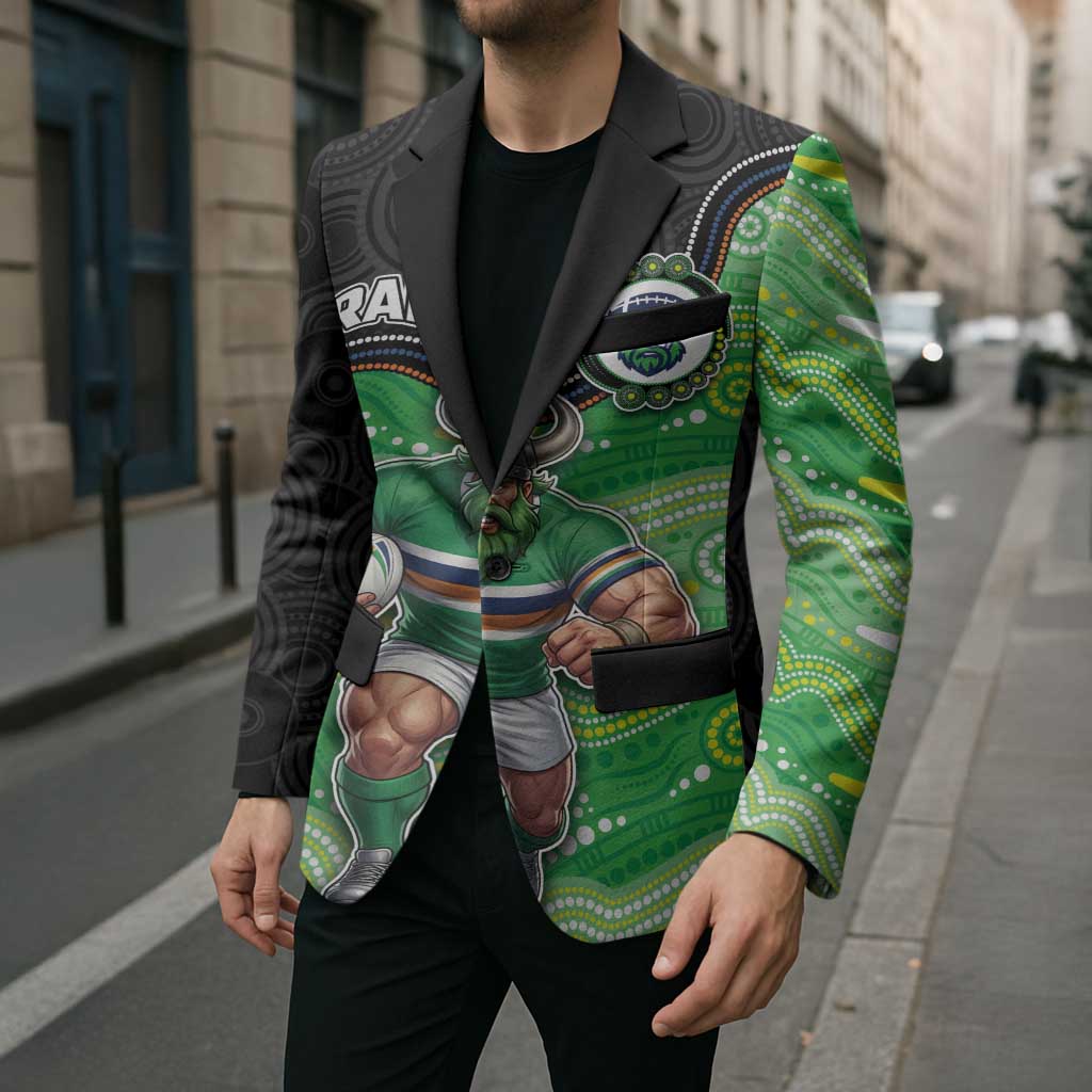 Custom Raiders Blazer Viking Mascot With Aboriginal Indigenous