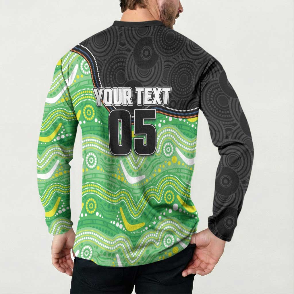 Custom Raiders Button Sweatshirt Viking Mascot With Aboriginal Indigenous