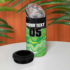 Custom Raiders 4 in 1 Can Cooler Tumbler Viking Mascot With Aboriginal Indigenous