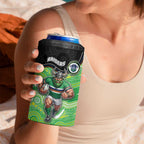 Custom Raiders 4 in 1 Can Cooler Tumbler Viking Mascot With Aboriginal Indigenous