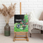Custom Raiders Canvas Wall Art Viking Mascot With Aboriginal Indigenous