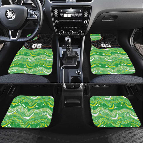 Custom Raiders Car Mats Viking Mascot With Aboriginal Indigenous