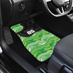Custom Raiders Car Mats Viking Mascot With Aboriginal Indigenous