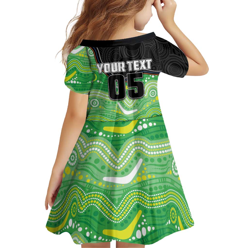 Custom Raiders Family Matching Off The Shoulder Long Sleeve Dress and Hawaiian Shirt Viking Mascot With Aboriginal Indigenous