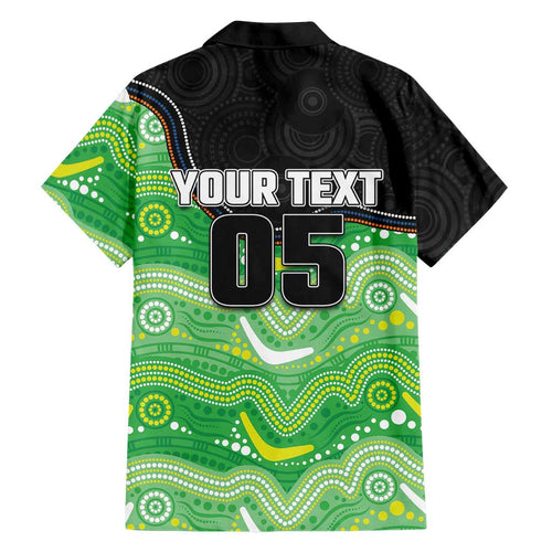 Custom Raiders Family Matching Summer Maxi Dress and Hawaiian Shirt Viking Mascot With Aboriginal Indigenous