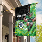Custom Raiders Garden Flag Viking Mascot With Aboriginal Indigenous