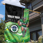 Custom Raiders Garden Flag Viking Mascot With Aboriginal Indigenous
