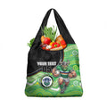 Custom Raiders Grocery Bag Viking Mascot With Aboriginal Indigenous
