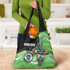 Custom Raiders Grocery Bag Viking Mascot With Aboriginal Indigenous