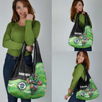 Custom Raiders Grocery Bag Viking Mascot With Aboriginal Indigenous