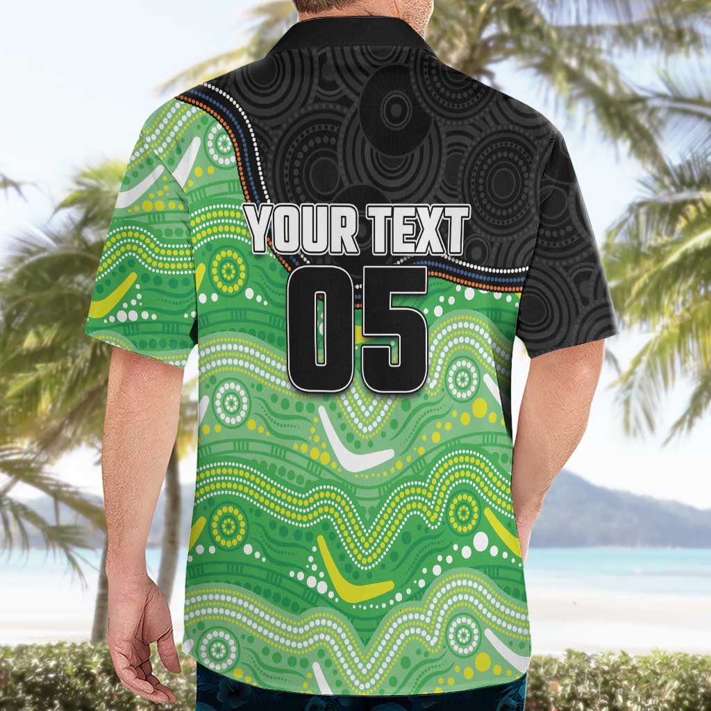 Custom Raiders Hawaiian Shirt Viking Mascot With Aboriginal Indigenous