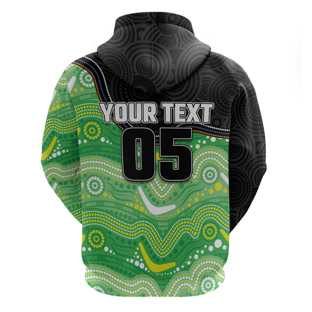 Custom Raiders Hoodie Viking Mascot With Aboriginal Indigenous