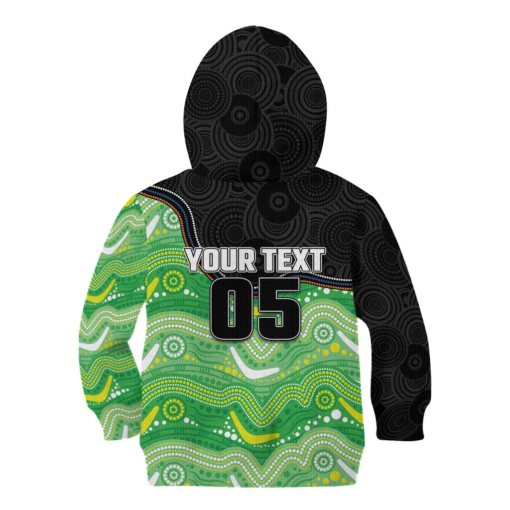 Custom Raiders Kid Hoodie Viking Mascot With Aboriginal Indigenous