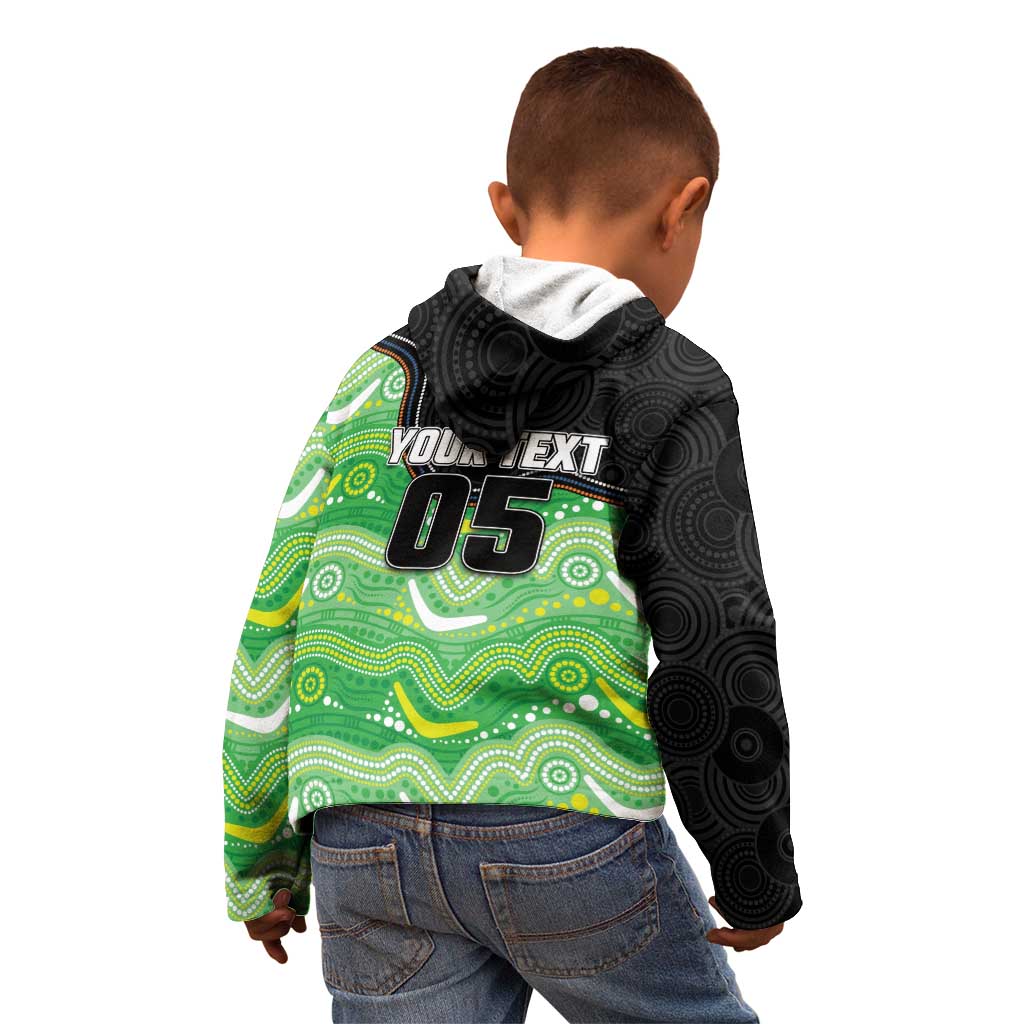Custom Raiders Kid Hoodie Viking Mascot With Aboriginal Indigenous