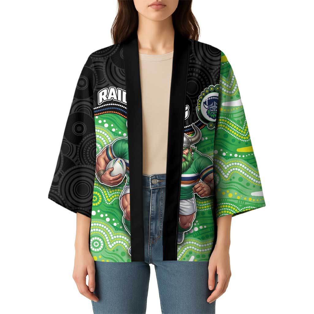 Custom Raiders Kimono Viking Mascot With Aboriginal Indigenous