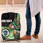 Custom Raiders Luggage Cover Viking Mascot With Aboriginal Indigenous