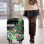 Custom Raiders Luggage Cover Viking Mascot With Aboriginal Indigenous