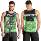 Custom Raiders Men Tank Top Viking Mascot With Aboriginal Indigenous