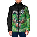 Custom Raiders Padded Jacket Viking Mascot With Aboriginal Indigenous