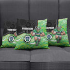 Custom Raiders Pillow Cover Viking Mascot With Aboriginal Indigenous