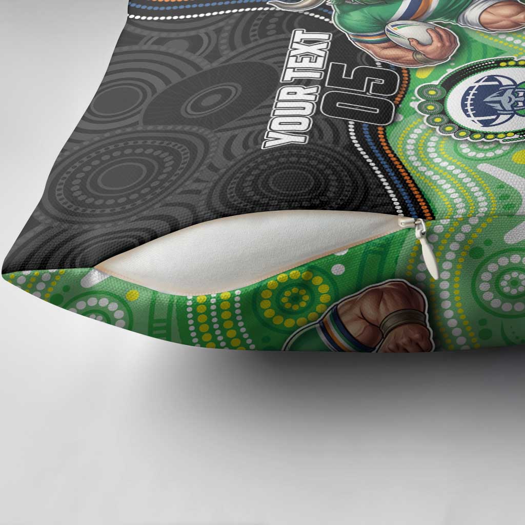 Custom Raiders Pillow Cover Viking Mascot With Aboriginal Indigenous