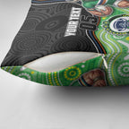 Custom Raiders Pillow Cover Viking Mascot With Aboriginal Indigenous