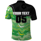 Custom Raiders Polo Shirt Viking Mascot With Aboriginal Indigenous