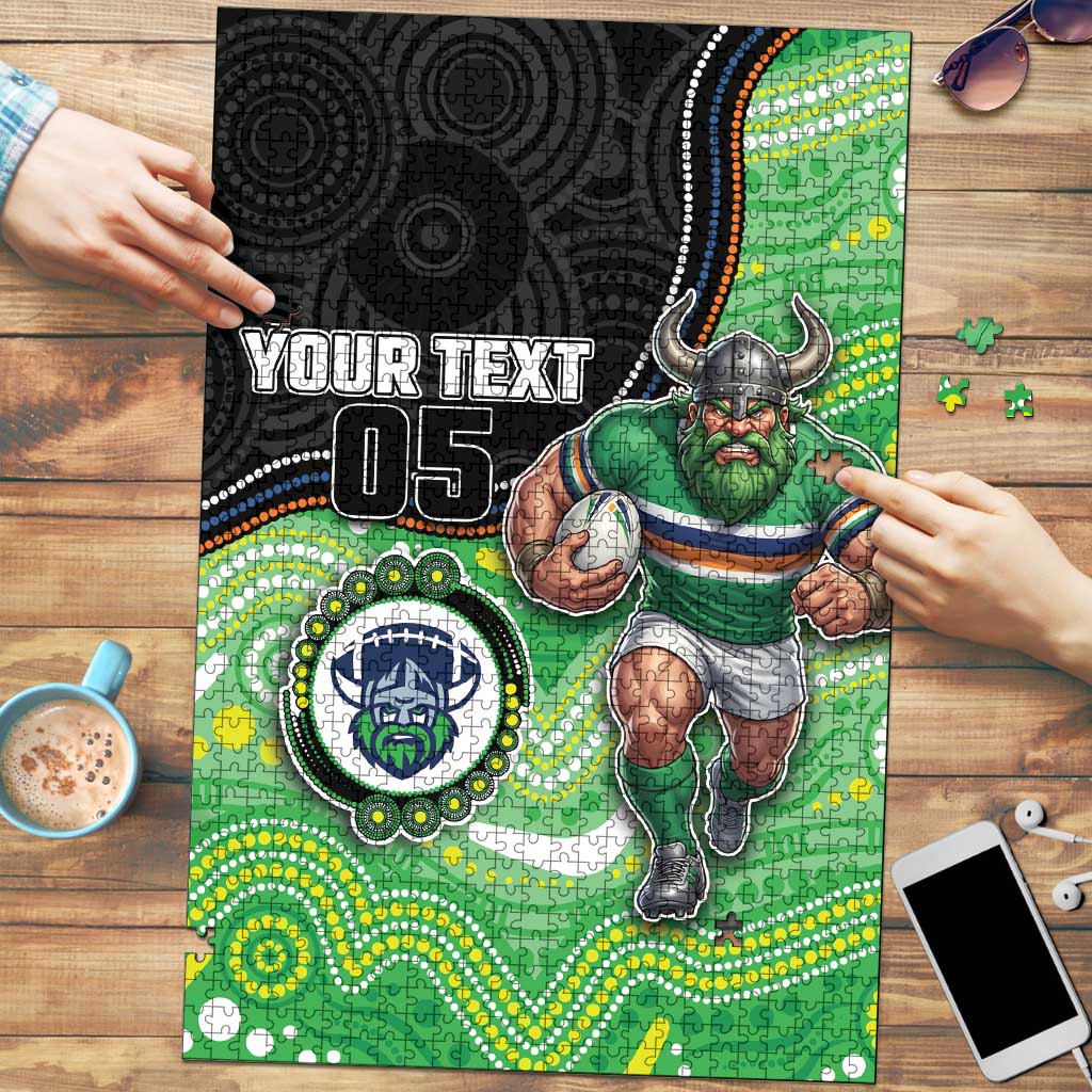 Custom Raiders Puzzle Viking Mascot With Aboriginal Indigenous