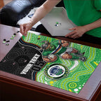 Custom Raiders Puzzle Viking Mascot With Aboriginal Indigenous