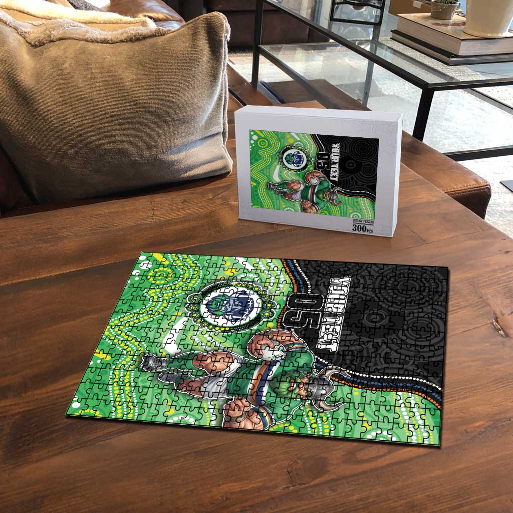 Custom Raiders Puzzle Viking Mascot With Aboriginal Indigenous