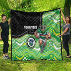 Custom Raiders Quilt Viking Mascot With Aboriginal Indigenous