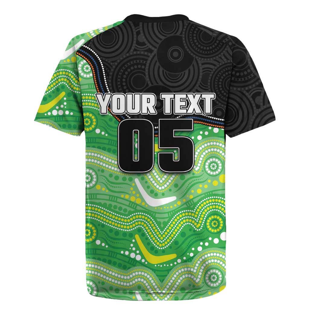 Custom Raiders Rugby Jersey Viking Mascot With Aboriginal Indigenous