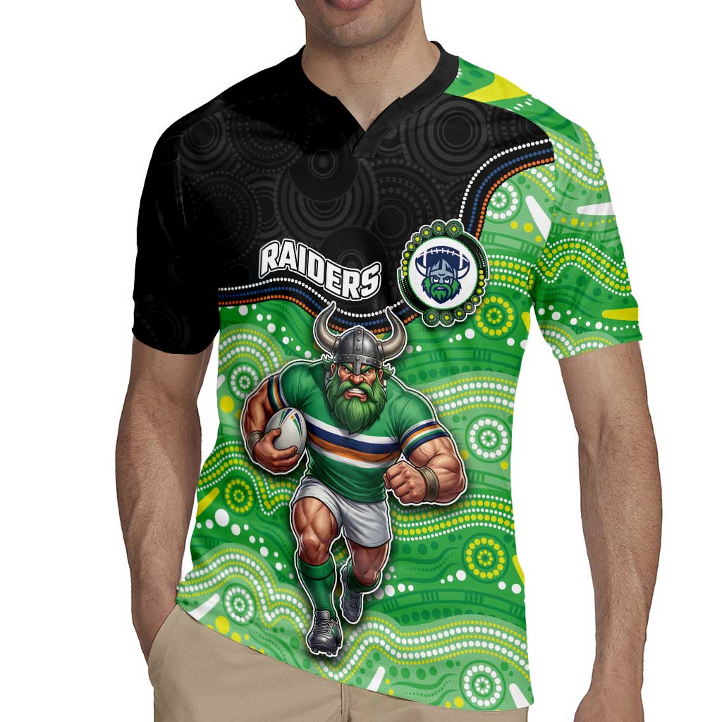Custom Raiders Rugby Jersey Viking Mascot With Aboriginal Indigenous