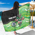 Custom Raiders Sarong Viking Mascot With Aboriginal Indigenous