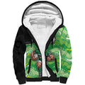 Custom Raiders Sherpa Hoodie Viking Mascot With Aboriginal Indigenous