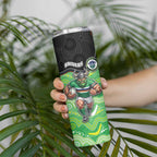 Custom Raiders Skinny Tumbler Viking Mascot With Aboriginal Indigenous