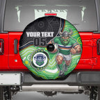 Custom Raiders Spare Tire Cover Viking Mascot With Aboriginal Indigenous