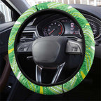 Raiders Steering Wheel Cover Viking Mascot With Aboriginal Indigenous