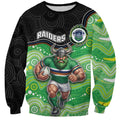 Custom Raiders Sweatshirt Viking Mascot With Aboriginal Indigenous