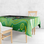 Custom Raiders Tablecloth Viking Mascot With Aboriginal Indigenous