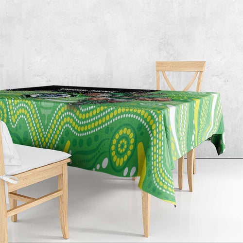Custom Raiders Tablecloth Viking Mascot With Aboriginal Indigenous
