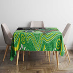 Custom Raiders Tablecloth Viking Mascot With Aboriginal Indigenous