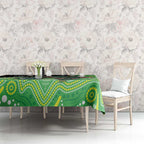 Custom Raiders Tablecloth Viking Mascot With Aboriginal Indigenous