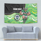 Custom Raiders Tapestry Viking Mascot With Aboriginal Indigenous