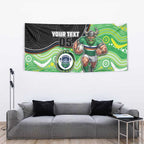 Custom Raiders Tapestry Viking Mascot With Aboriginal Indigenous