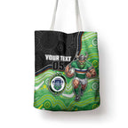 Custom Raiders Tote Bag Viking Mascot With Aboriginal Indigenous