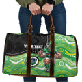 Custom Raiders Travel Bag Viking Mascot With Aboriginal Indigenous